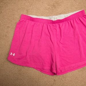 Pink Underarmour Running Shorts